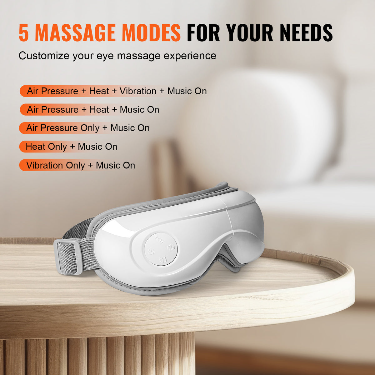 Eye massager folded